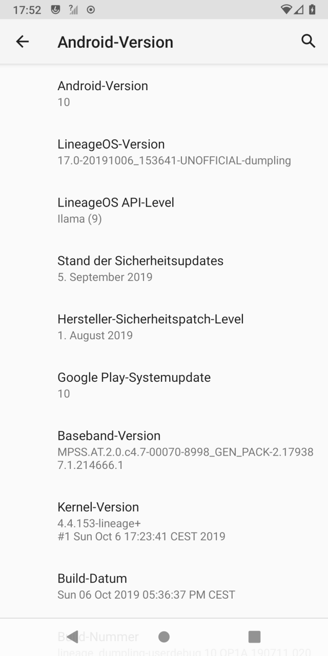 OnePlus 5T Lineage OS 17